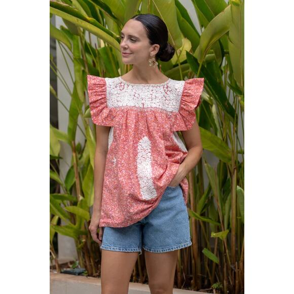 Mi Golondrina Soledad Blouse Blue - Picture 11 of 11